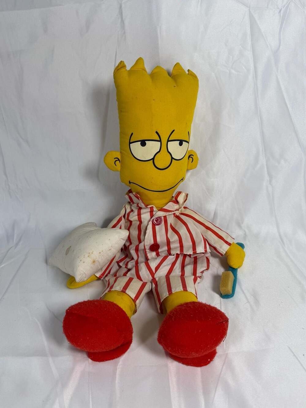 Vintage 1990 Bedtime Bart Simpson Plush Doll
